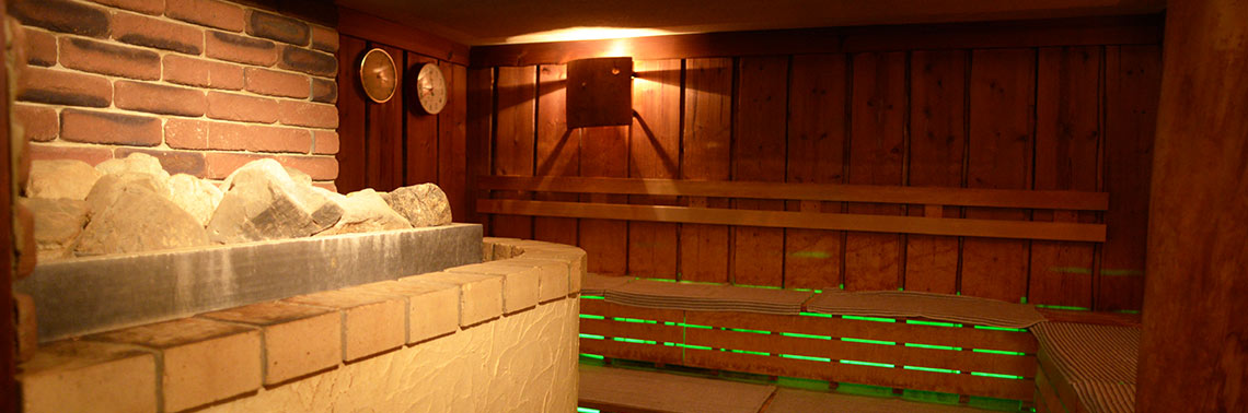 Finish style sauna.